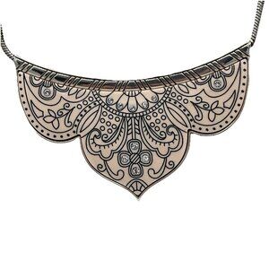 Brighton Casablanca Palace Pendant Necklace – Silver Plate, Cream Enamel,